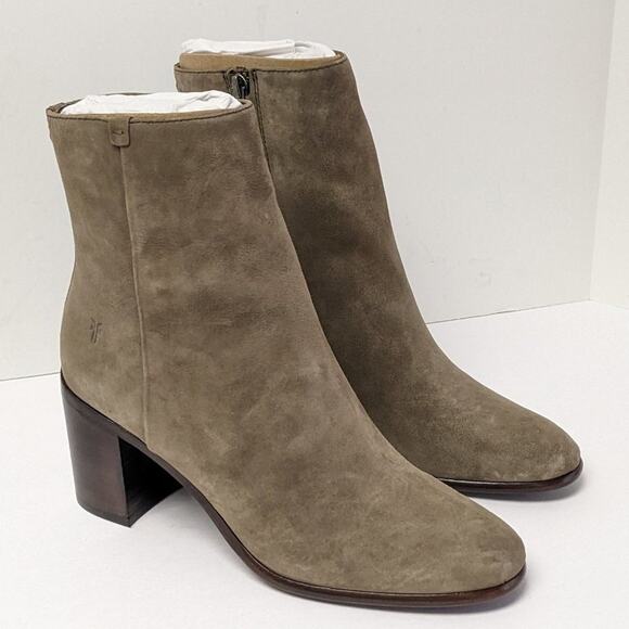 Frye Julia Ankle Boots, Taupe Suede, Women's M